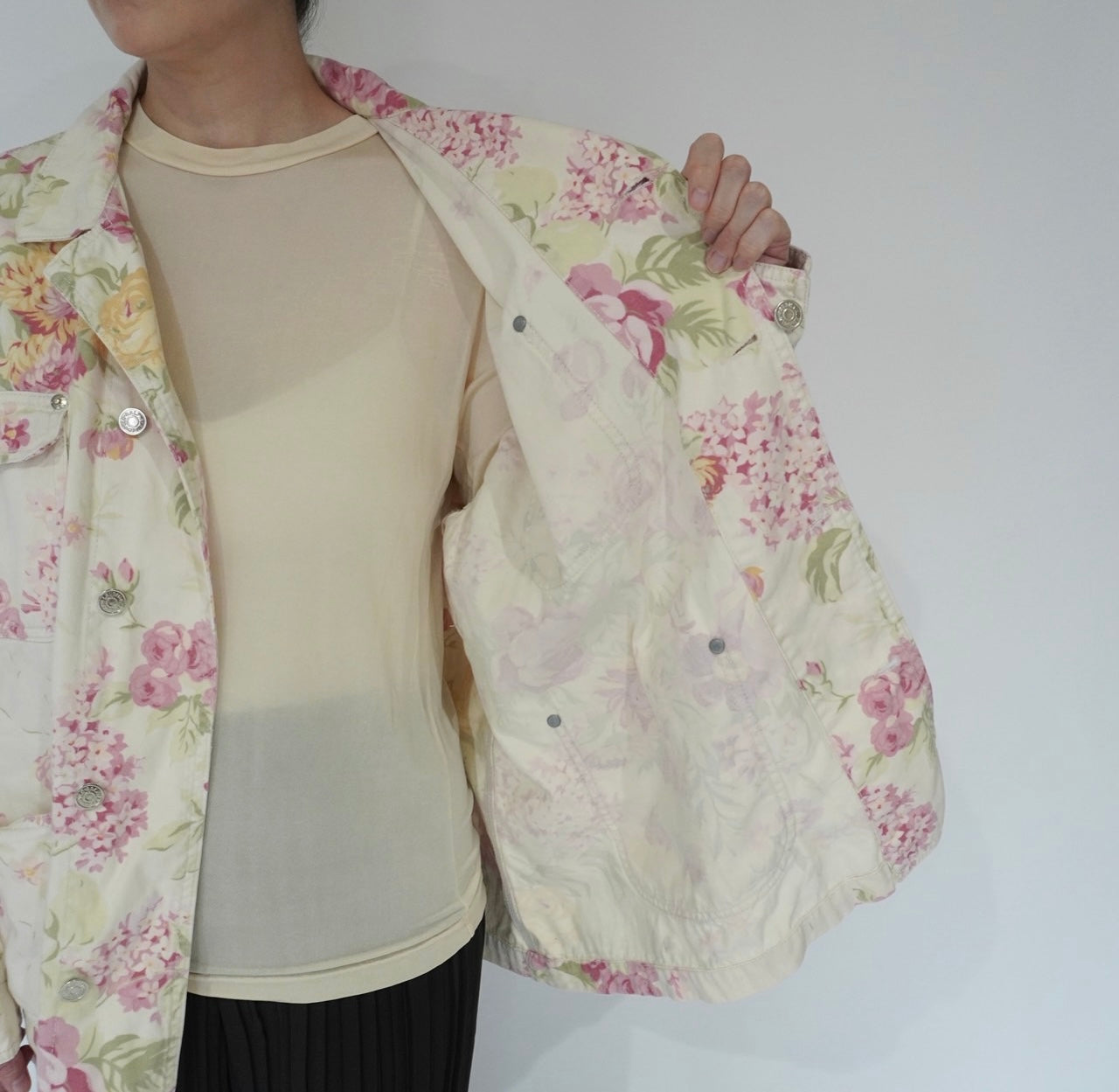 90s " Ralph Lauren" Flower Pattern Jacket