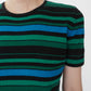90s Silk Striped Top