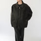 90s Leather × Nylon Jacket