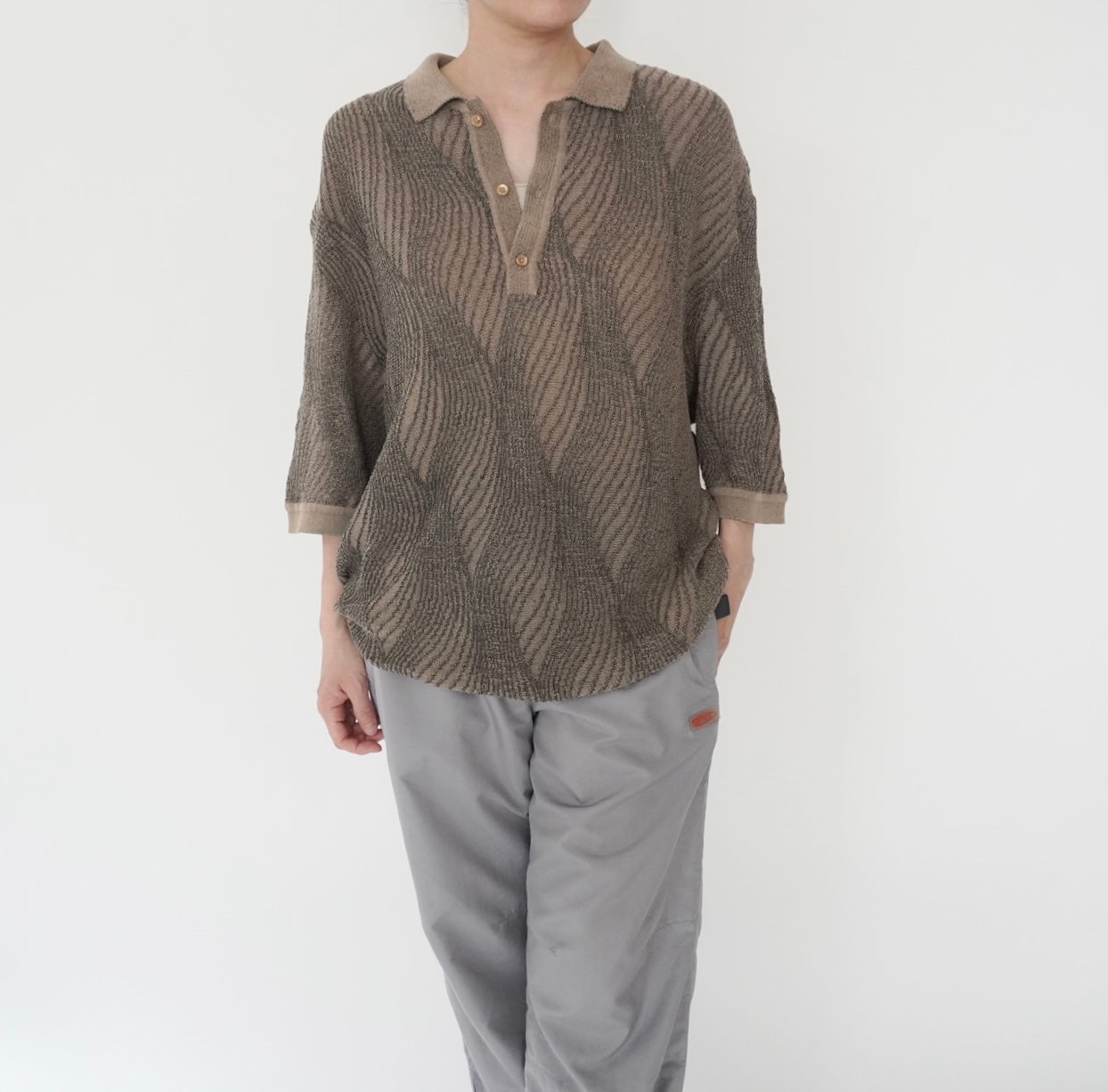 90s Pattern Top Made in USA