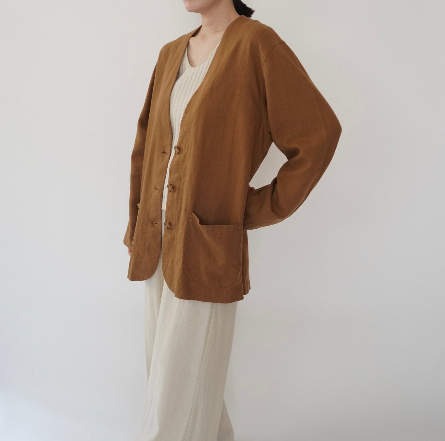 90s Design Linen Jacket