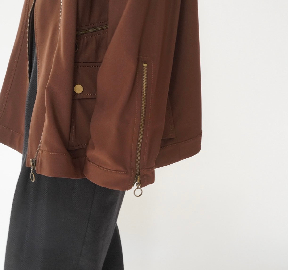 90s Design Brown Jacket