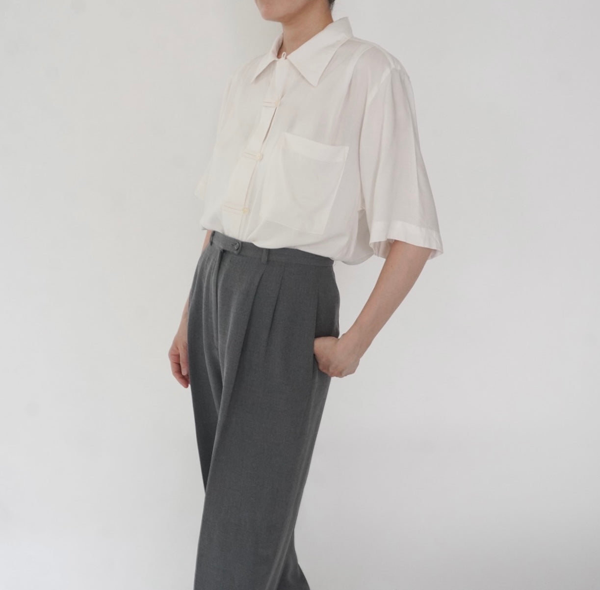 90s Design Rayon Shirt