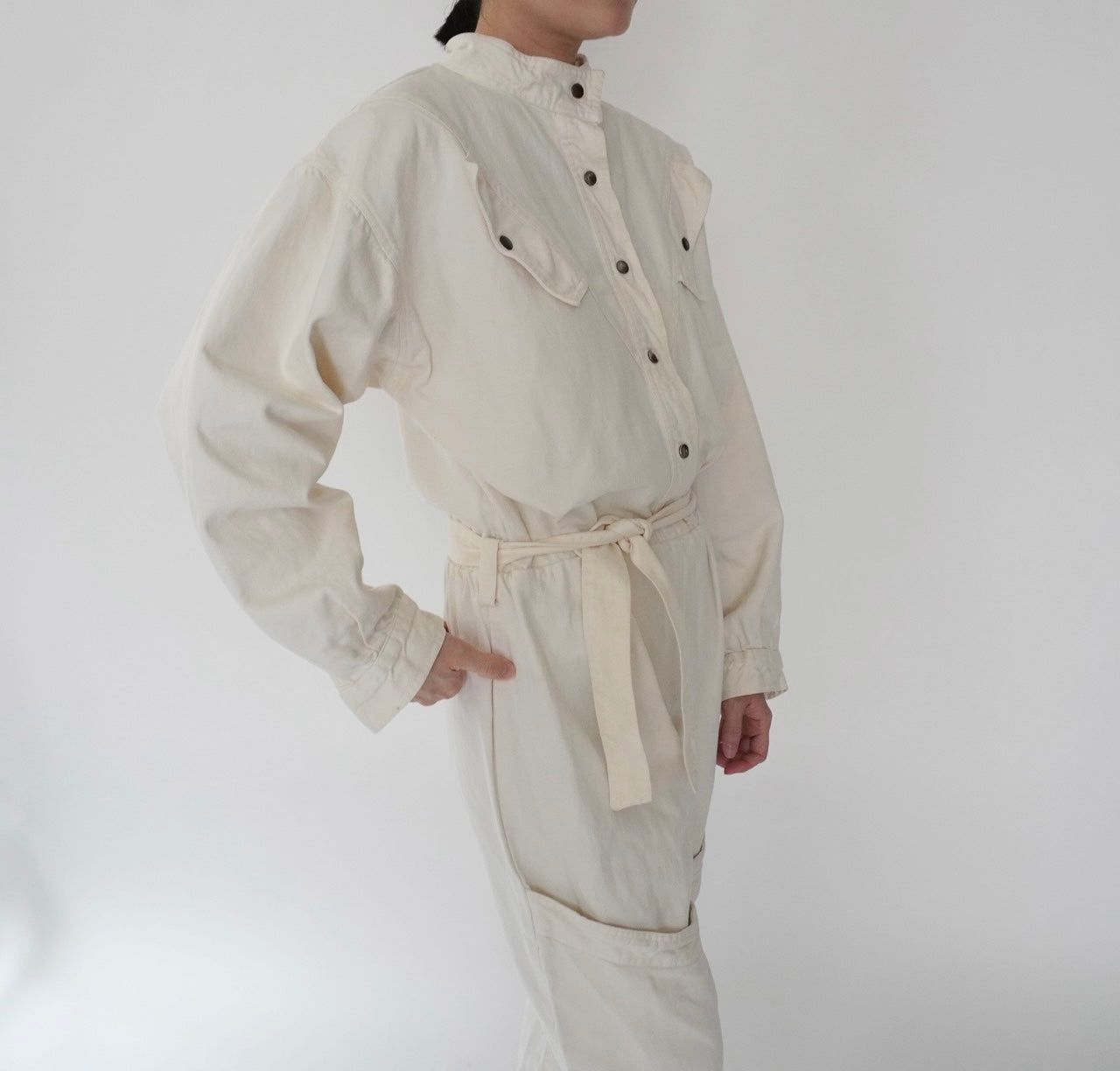 80s EURO Design Ivory Jumpsuit
