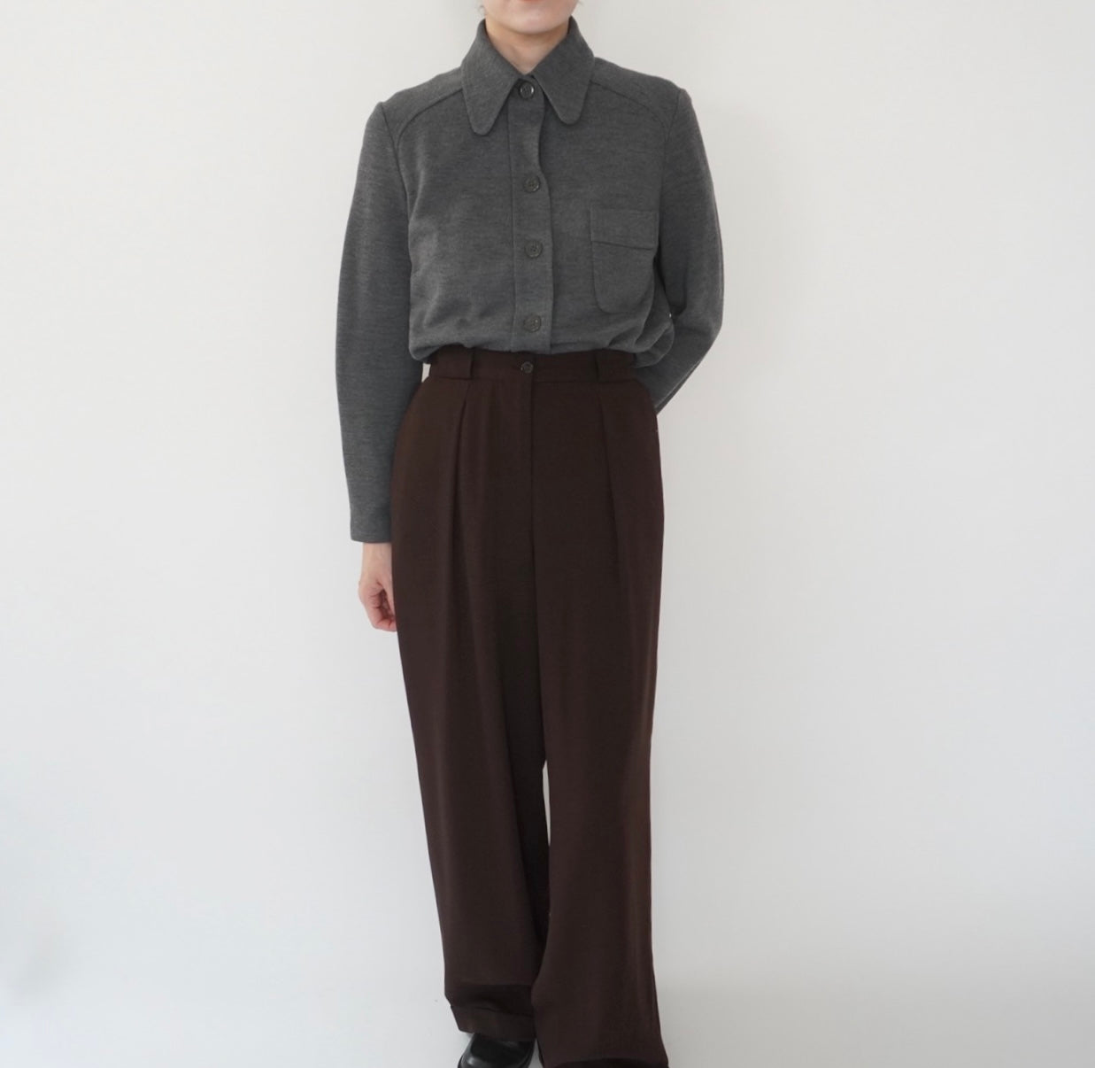 70s Gray Shirt Made in Sweden