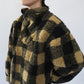 90s EURO Plaid Fleece Top