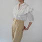 80s Ruffle Blouse