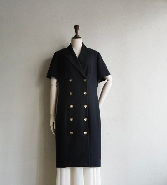 90s Black Long Jacket,Dress