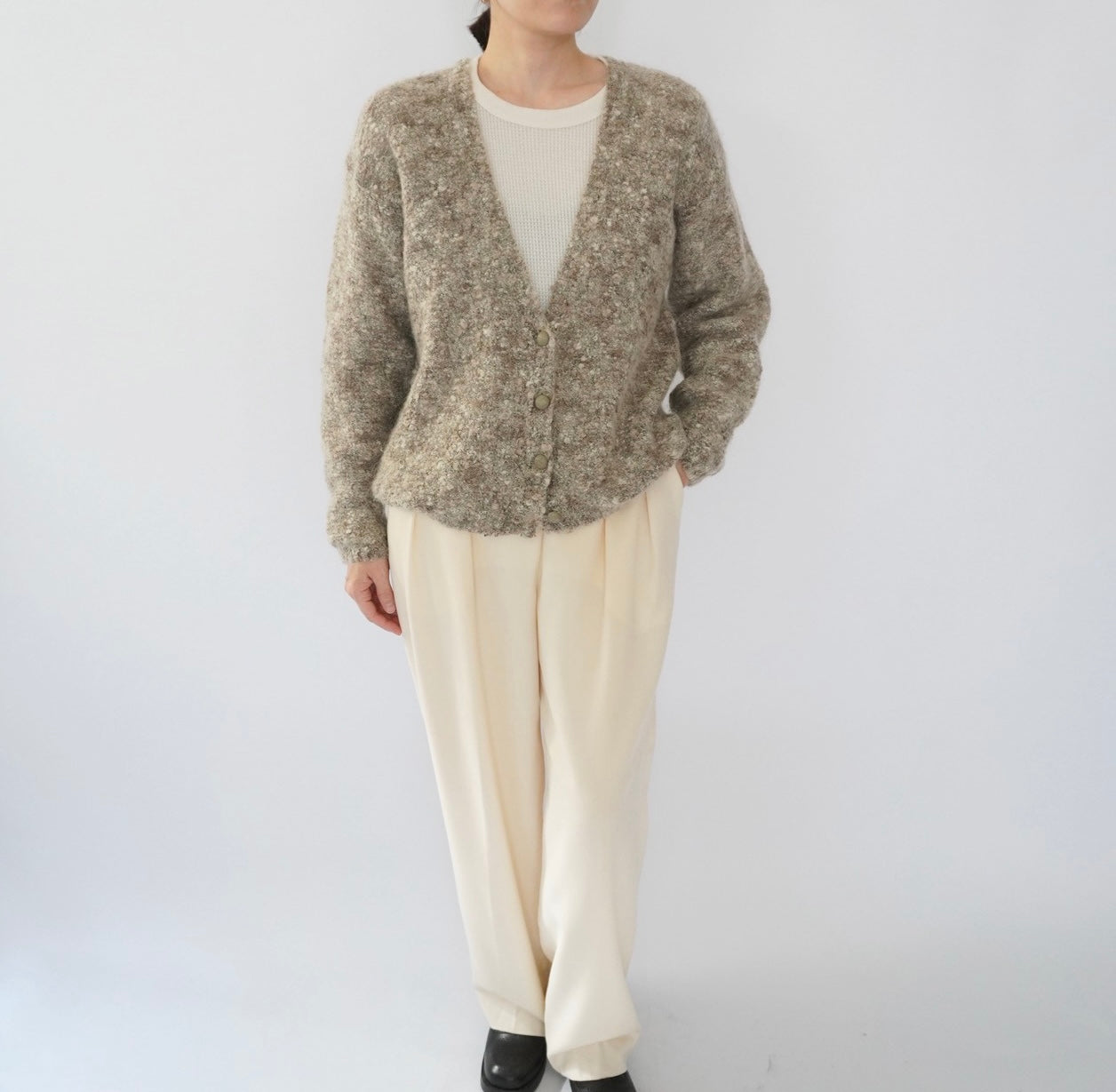 90s Mix Mohair Knit Cardigan