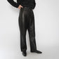 90s Black Leather Pants