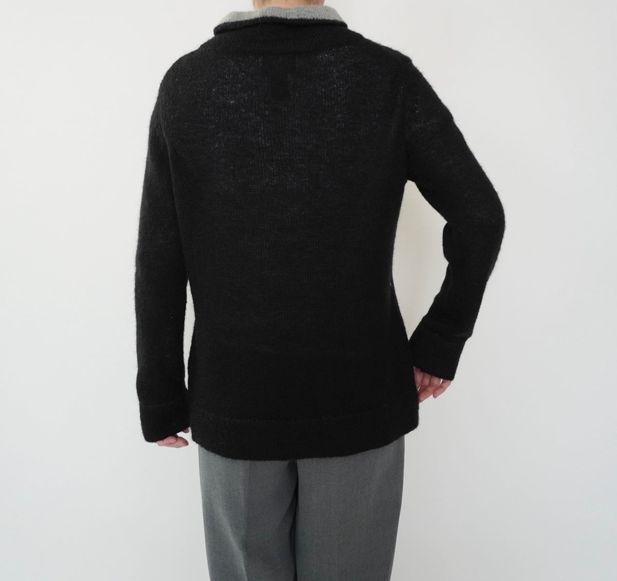 90s Black×Gray Knit
