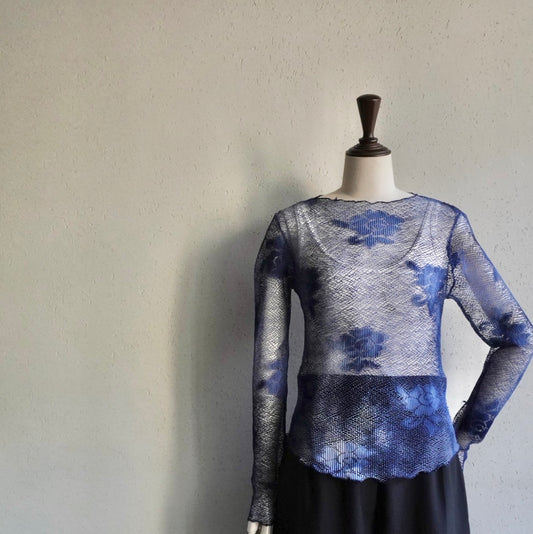 Mesh Blue Top