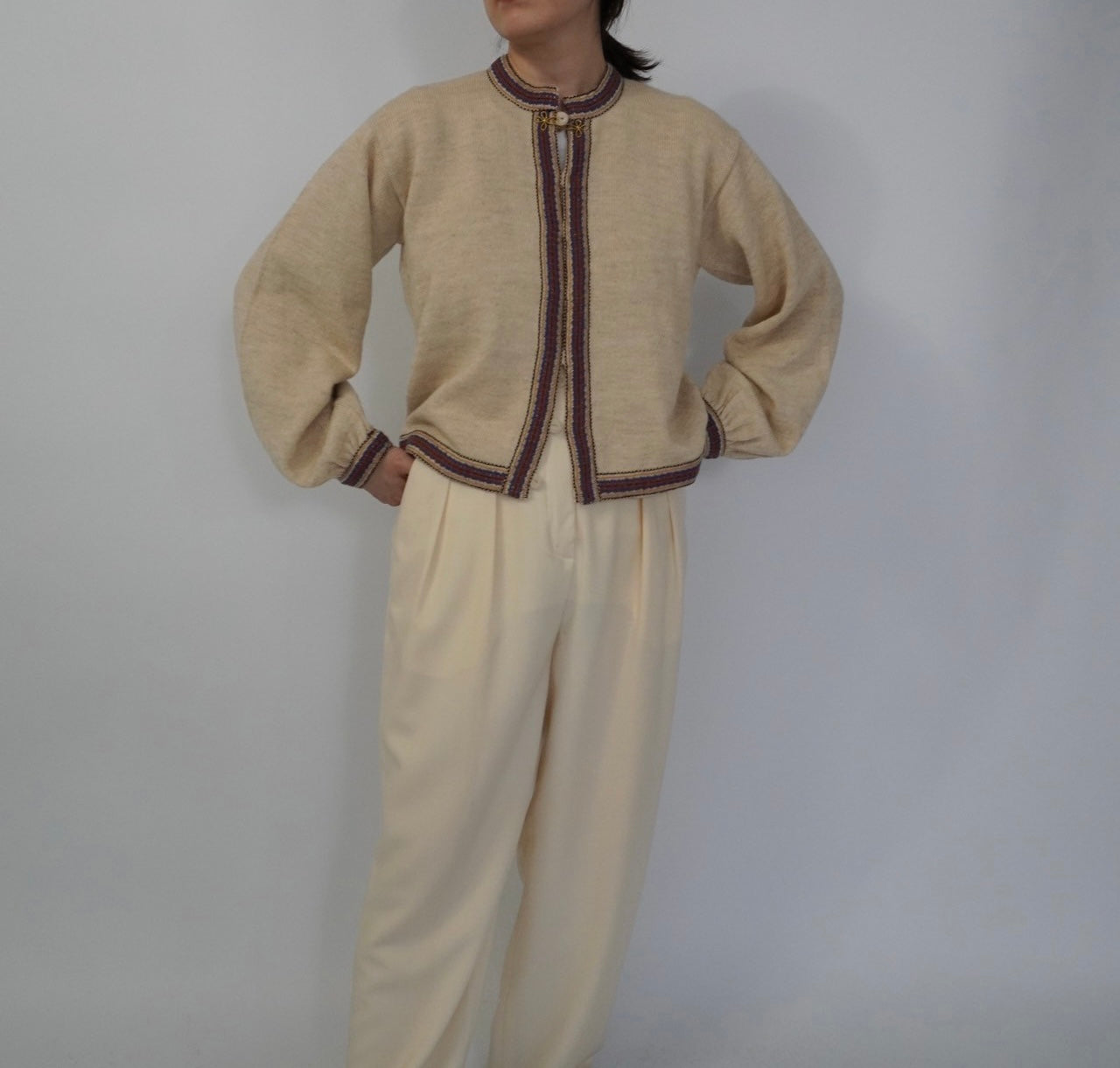 70s Alpaca Knit Cardigan