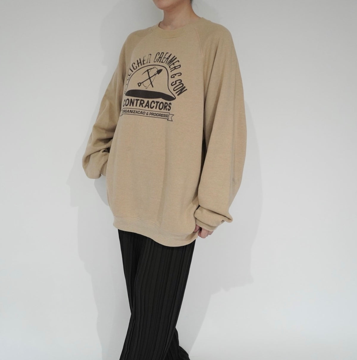 80s Printed Sweater Made in USA