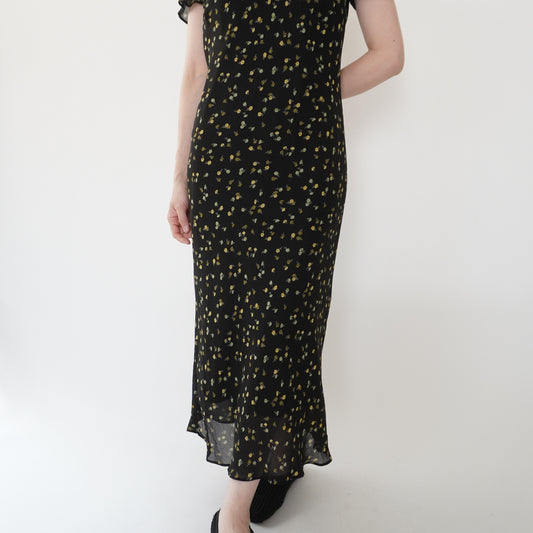 90s EURO Printed Dress