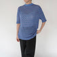 80s Blue Design Top