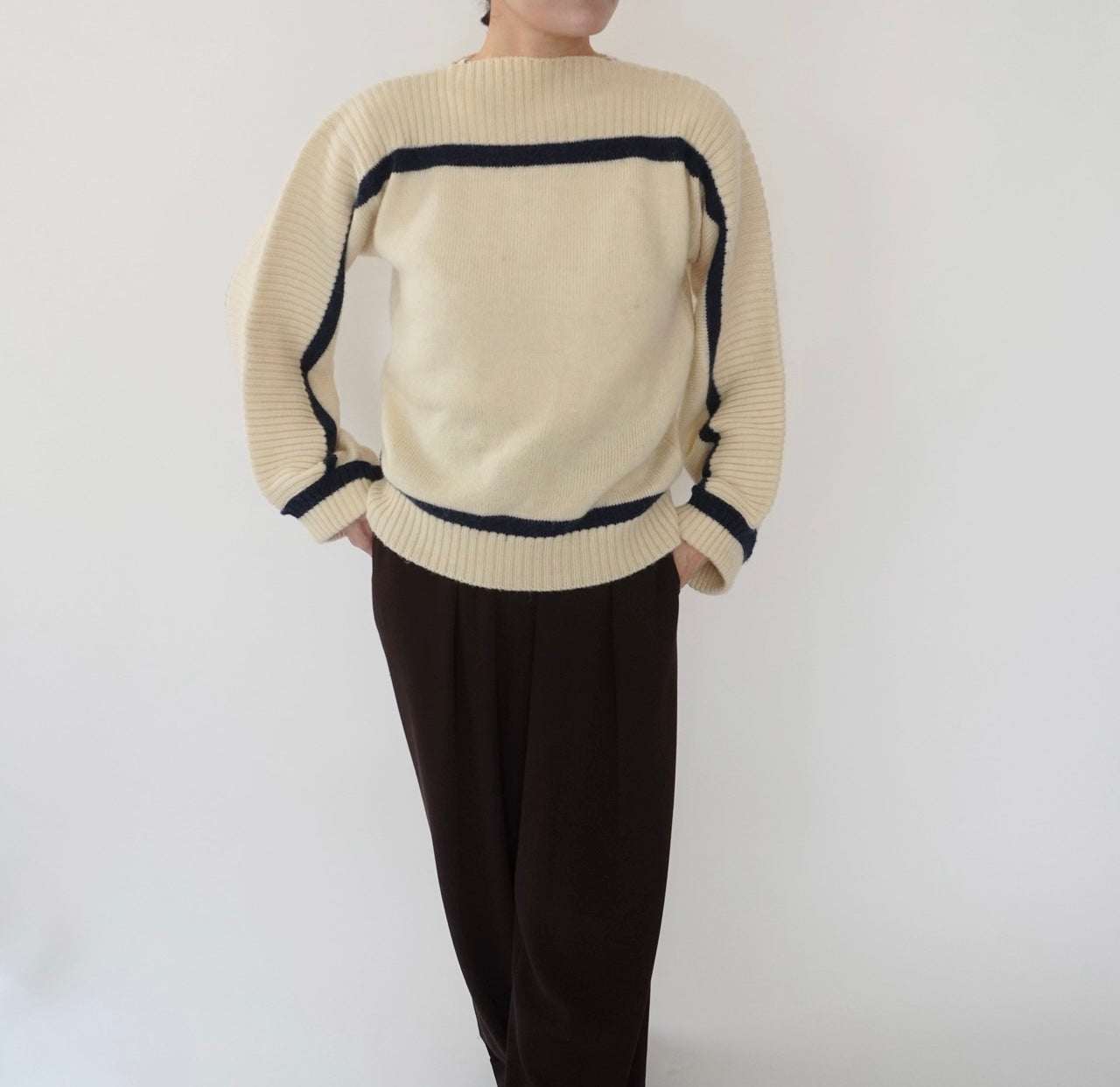 80s＂Rodier Paris" Design Knit