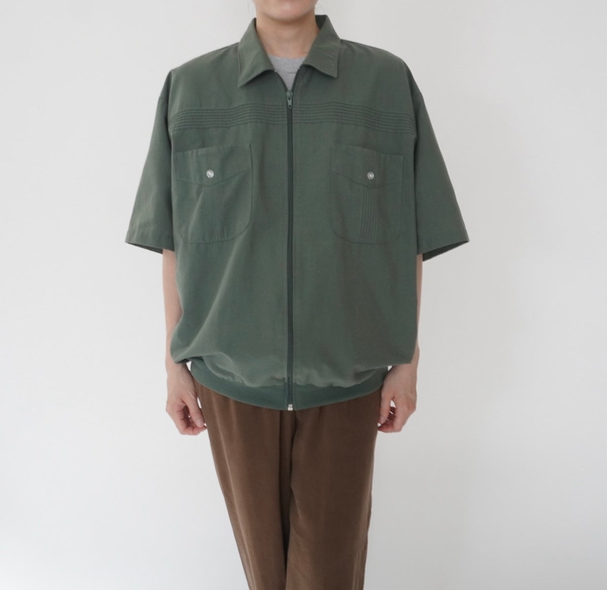 90s Khaki Design Shirt, Jacket
