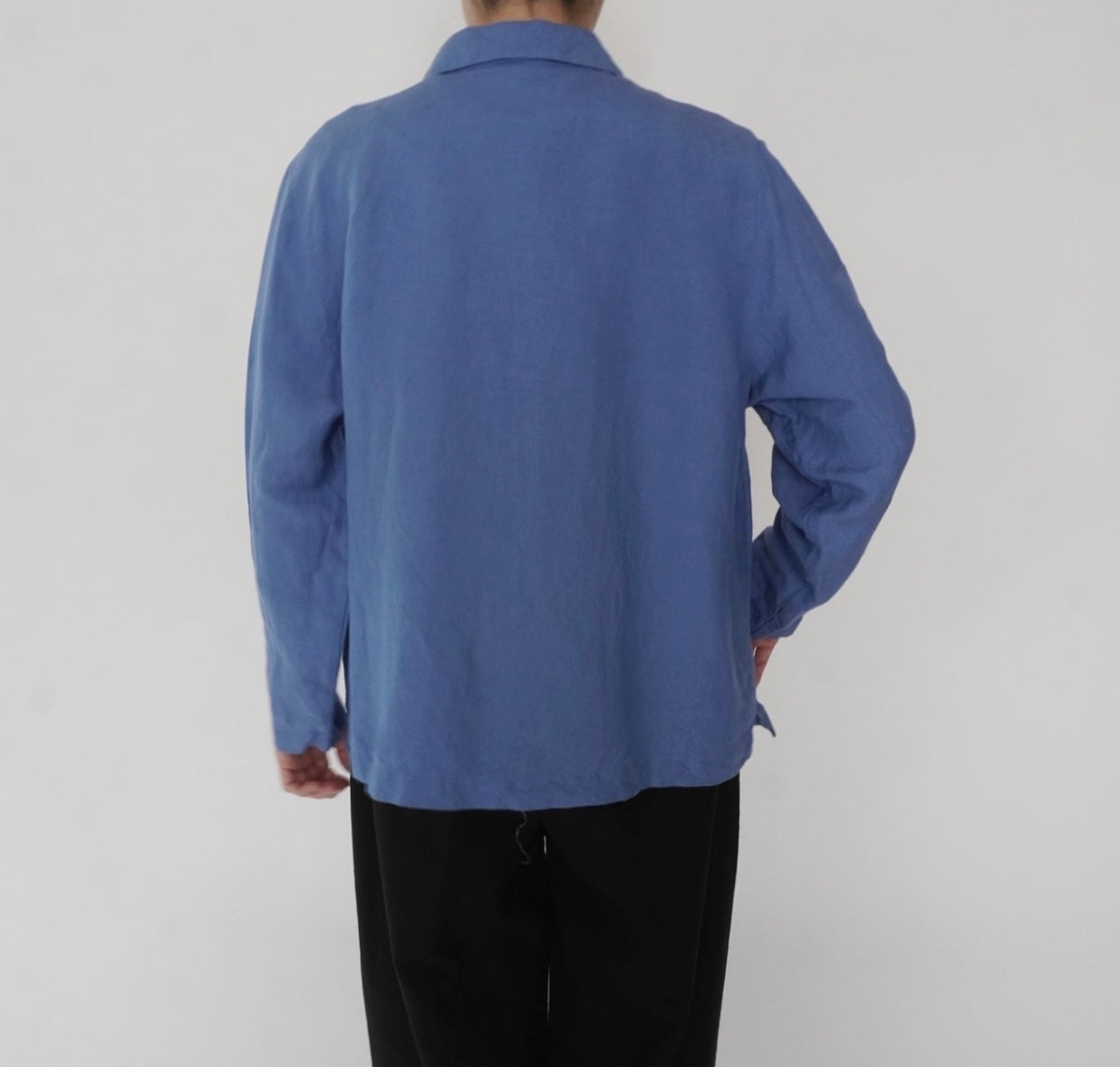 90s Linen Shirt Jacket