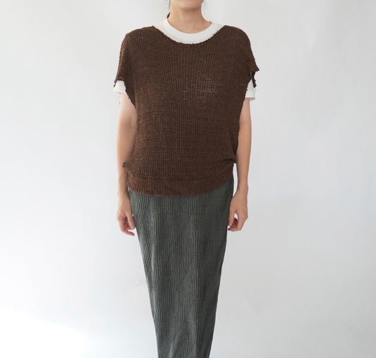 80s Woven Vest,Top