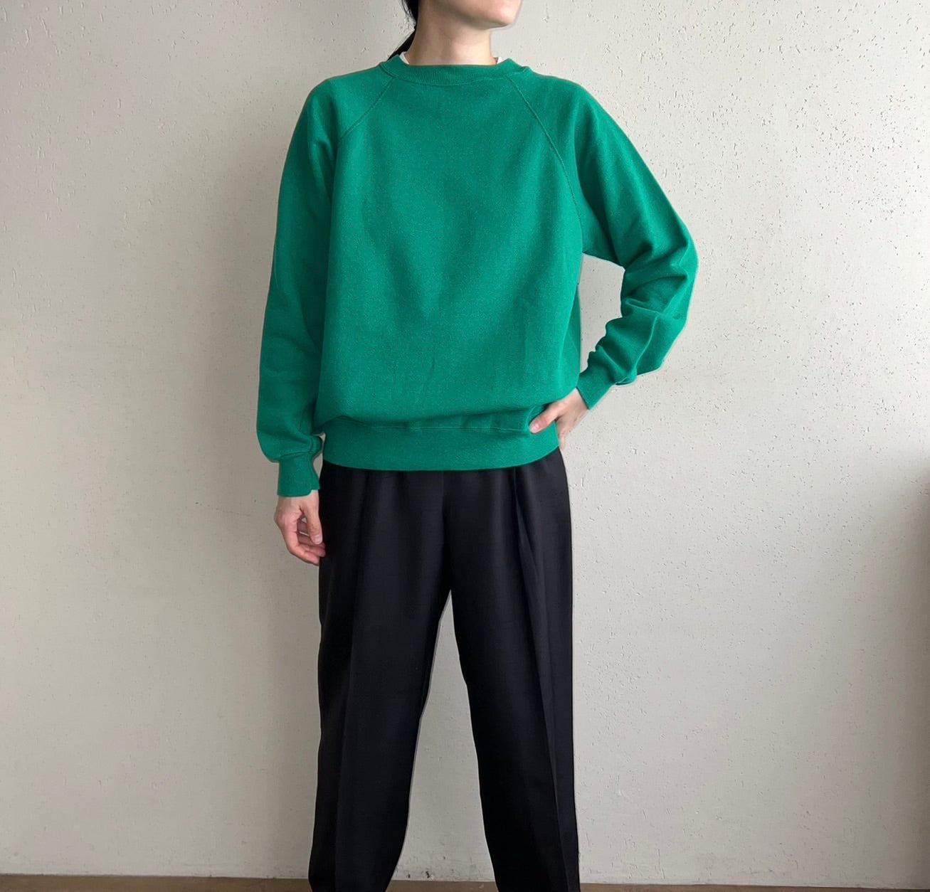 90s Green  Sweater Made in USA