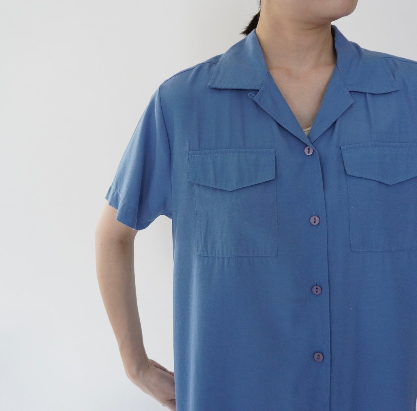 90s Blue Shirt