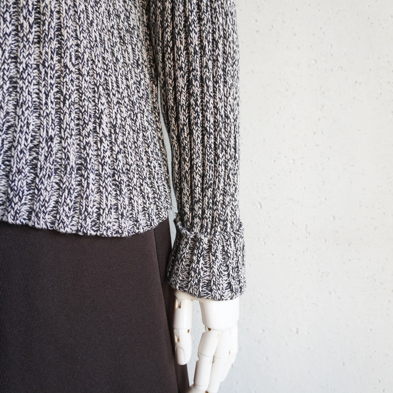 90s Cotton Knit Zip Top