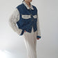 90s Crochet Denim Jacket