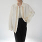 90s Lace Design Shirt Made in USA