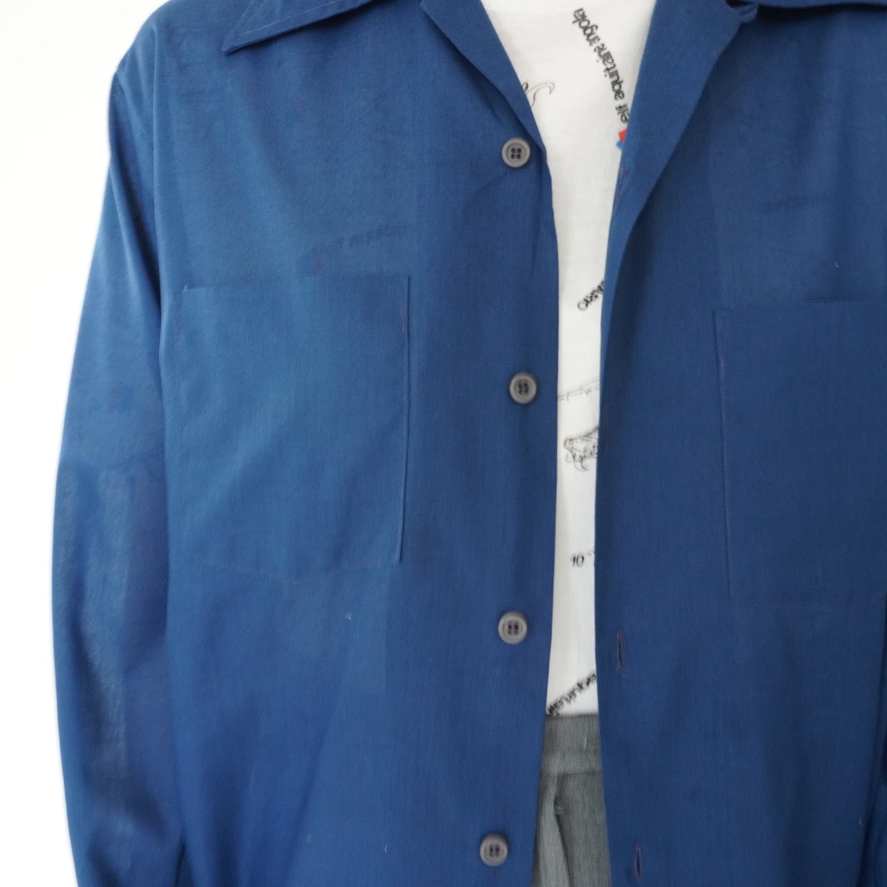 70s "Arrow" Blue Shirt