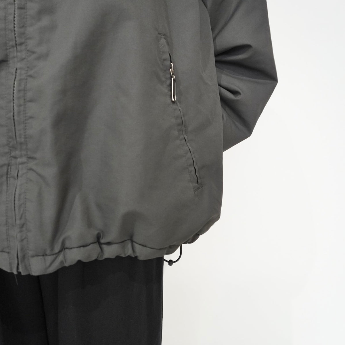 C.Gray Hooded Jacket