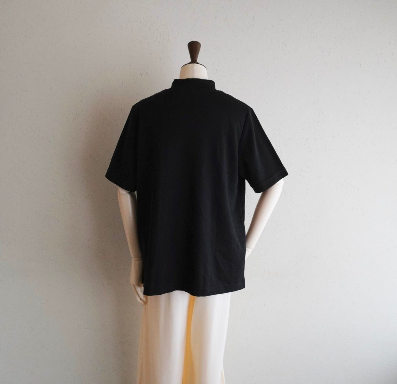 90s Mock Neck T-shirt Made in USA Dead Stock