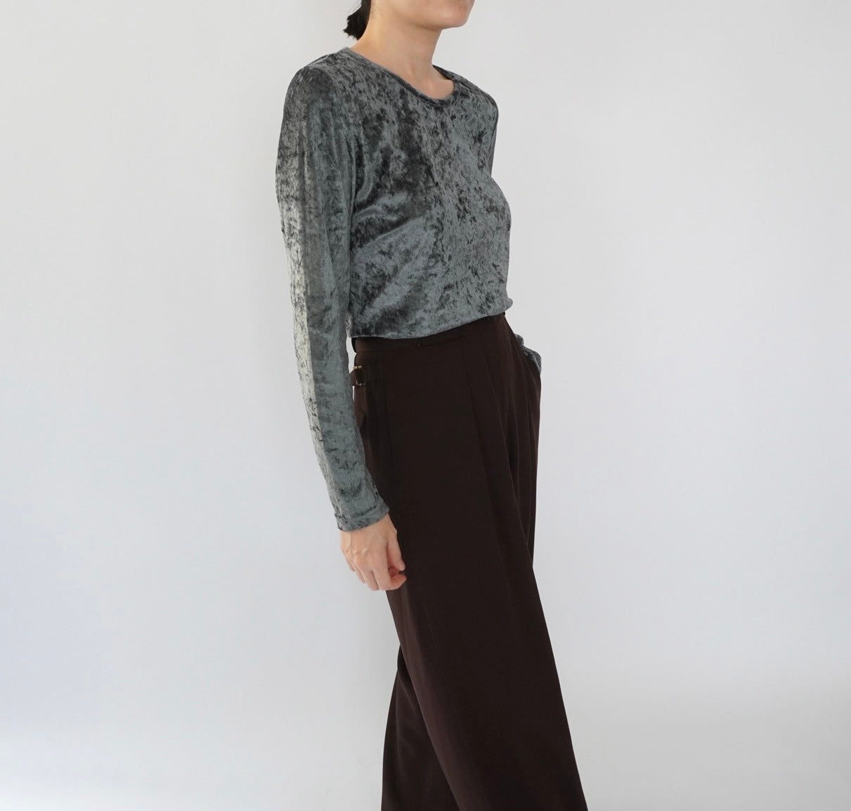 90s Velour Top Made in Italy