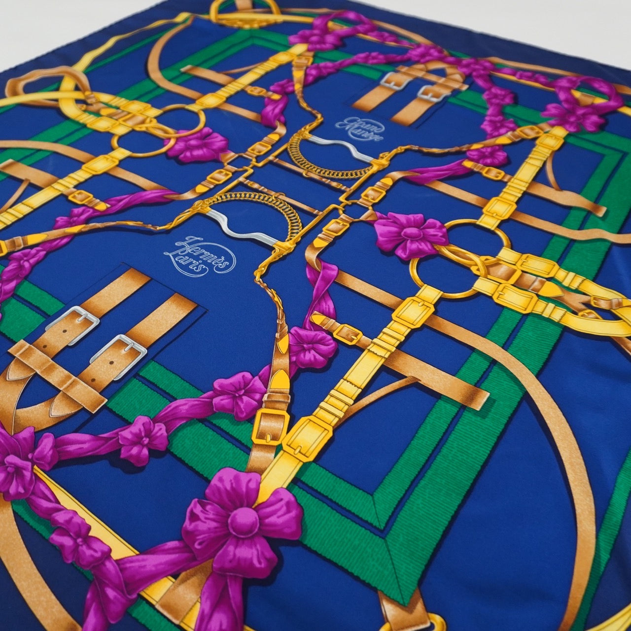 ”Hermes” Silk Scarf Made in France
