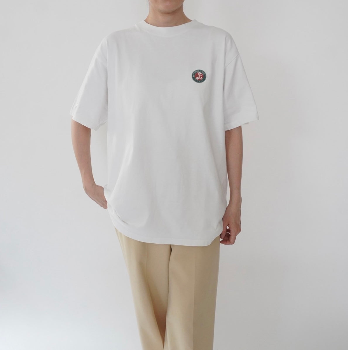 90s "Roland Garros"Printed T-shirt Made in France
