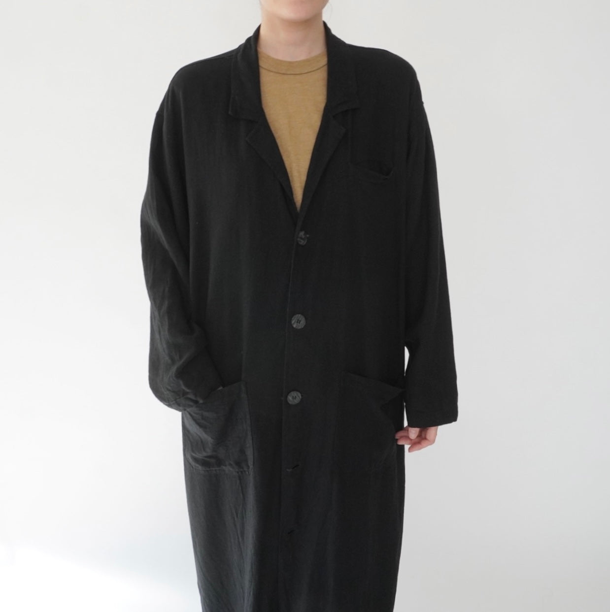 90s Linen Coat
