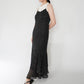 90s EURO Lace Design  Maxi Dress