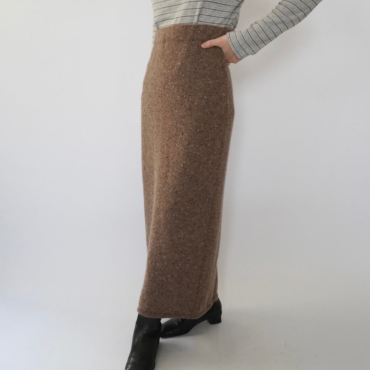90s Mix Knit Skirt Made in Italy