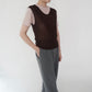 90s Brown Sleeveless Top Made in Italy