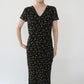 90s EURO Printed Dress