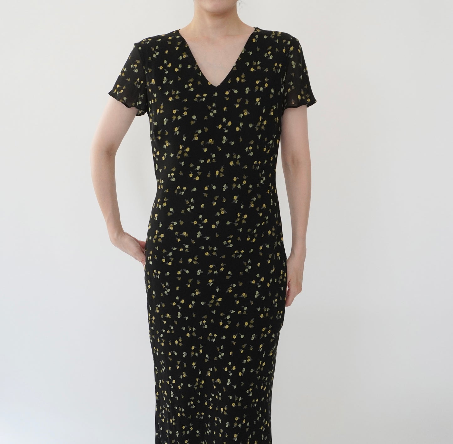 90s EURO Printed Dress