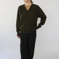60s Pure Wool V Neck Knit Made in Ireland