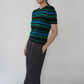 90s Silk Striped Top