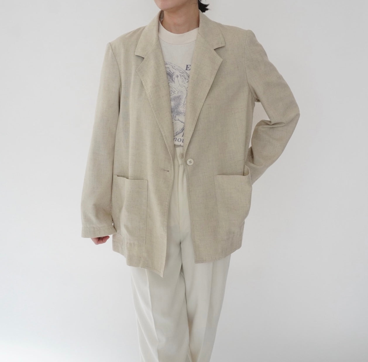 90s Rayon Light Jacket