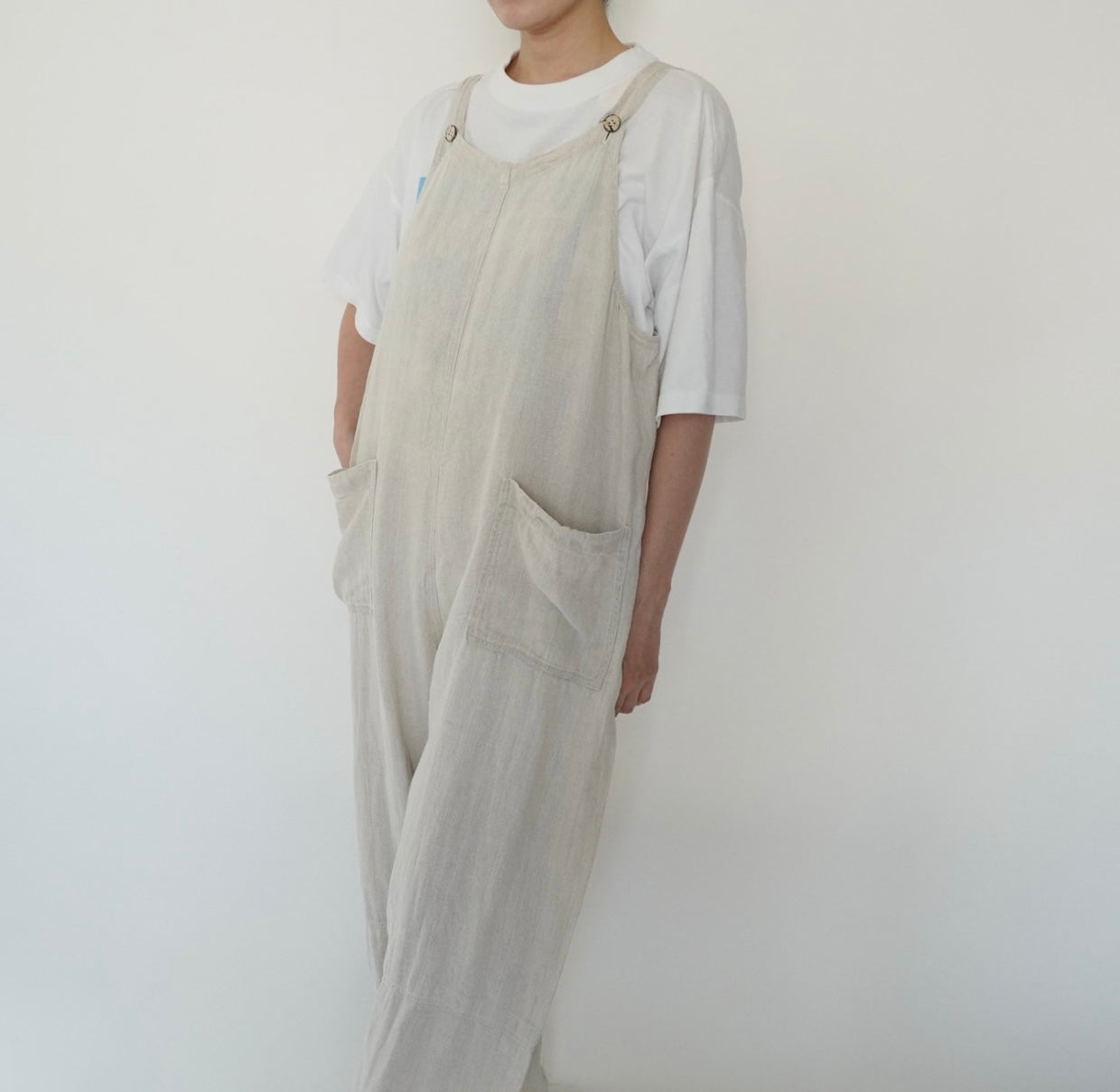 90s Linen Jumpsuit Made in Italy