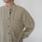 90s Linen x Cotton Design Shirt