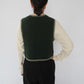 Green Knit Vest Made in Australia