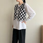 90s Black x White Knit Vest