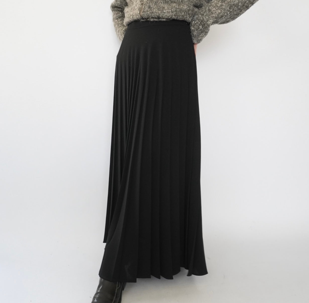 90s Maxi Pleats Skirt Made in USA