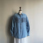 90s Fringe Design Denim Shirt Made in USA